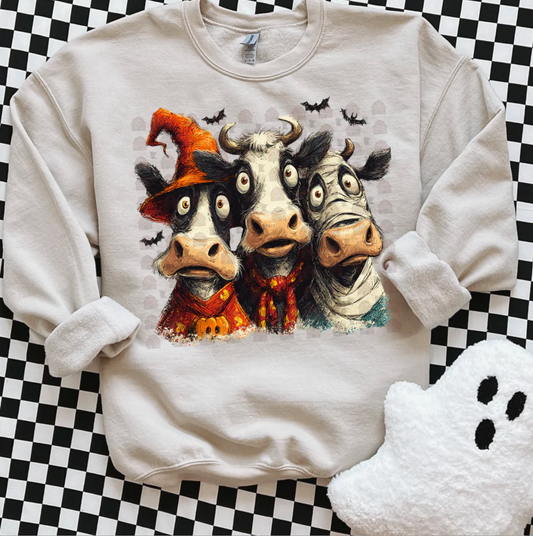 Halloween Cow Crewneck