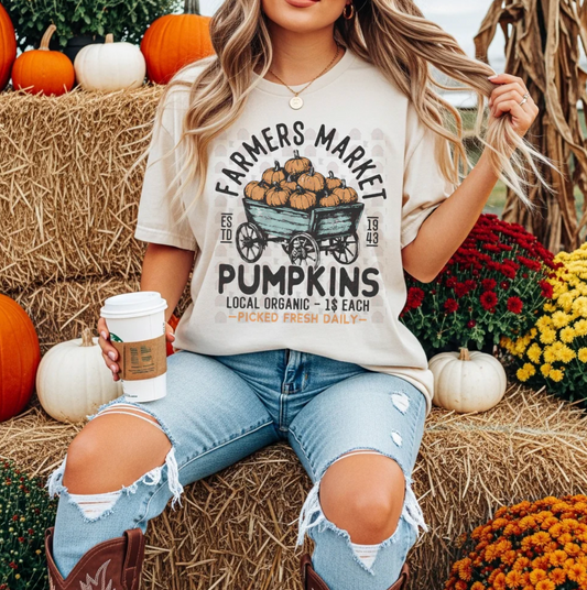 Farmers Market Pumpkins Graphic Tee