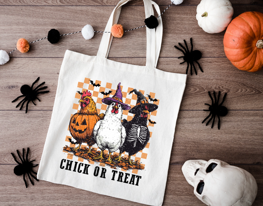 Chick or Treat Halloween Trick or Treat Bag