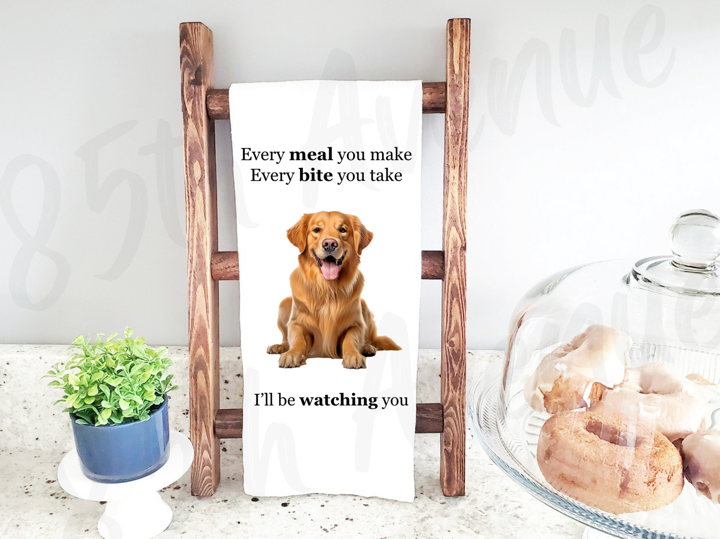 Every Meal You Make, Every Bite You Take... I’ll Be Watching You Tea Towel
