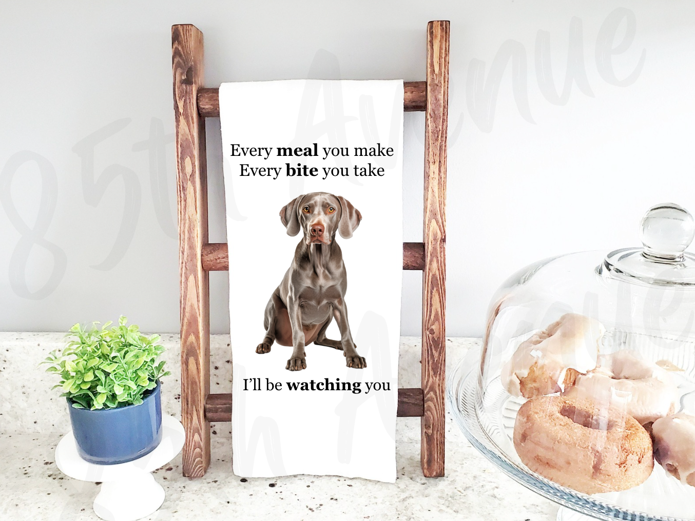 Every Meal You Make, Every Bite You Take... I’ll Be Watching You Tea Towel