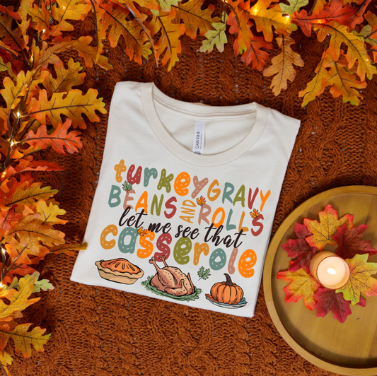 Thanksgiving Casserole Graphic Tee