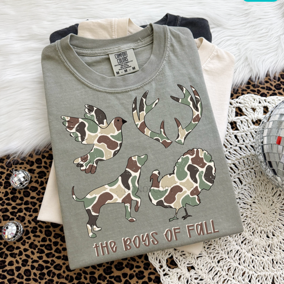 The Boys of Fall Camo Unisex Tee
