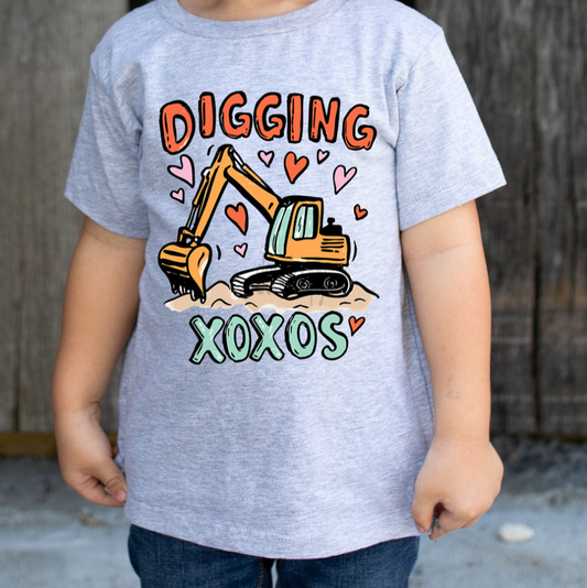Digging XOXOs Toddler & Youth Valentine Shirt