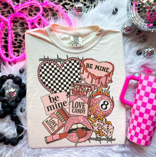 Vintage Retro Valentine Adult Tee