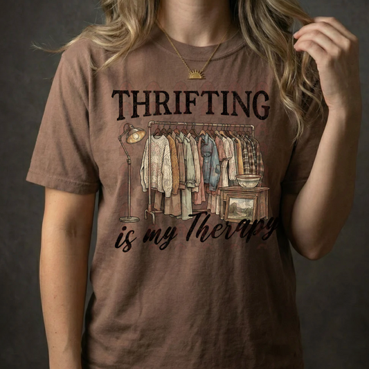 Thrifting Is My Therapy Graphic Tee