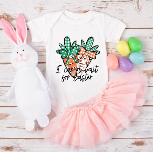 I Carrot Wait for Easter Baby Girl Bodysuit