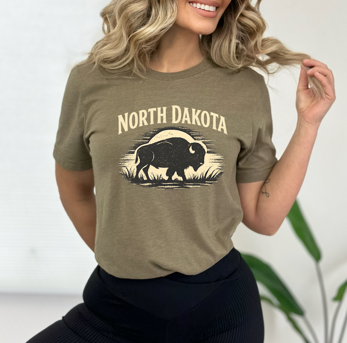 North Dakota Buffalo Graphic Tee