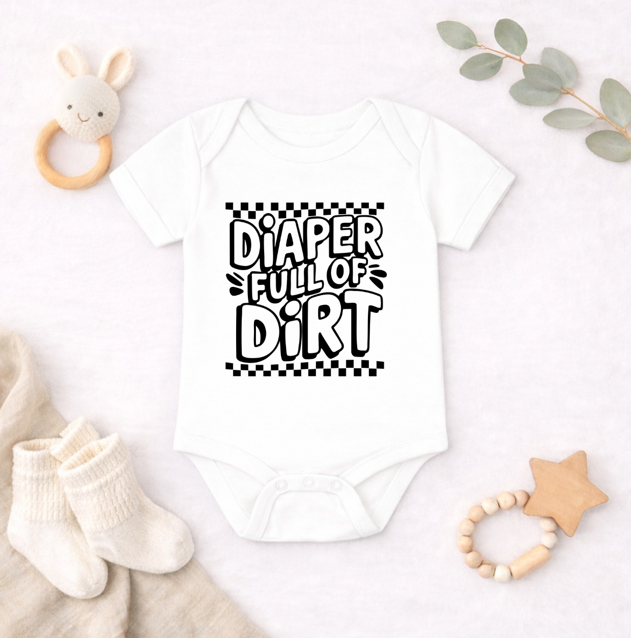 Diaper Full of Dirt Baby Bodysuit |