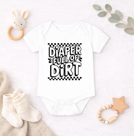 Diaper Full of Dirt Baby Bodysuit |