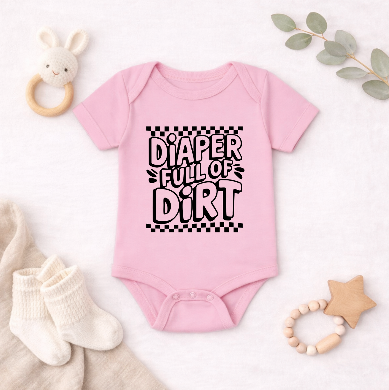 Diaper Full of Dirt Baby Bodysuit |