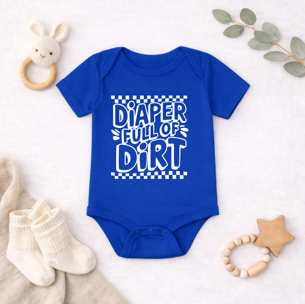 Diaper Full of Dirt Baby Bodysuit |