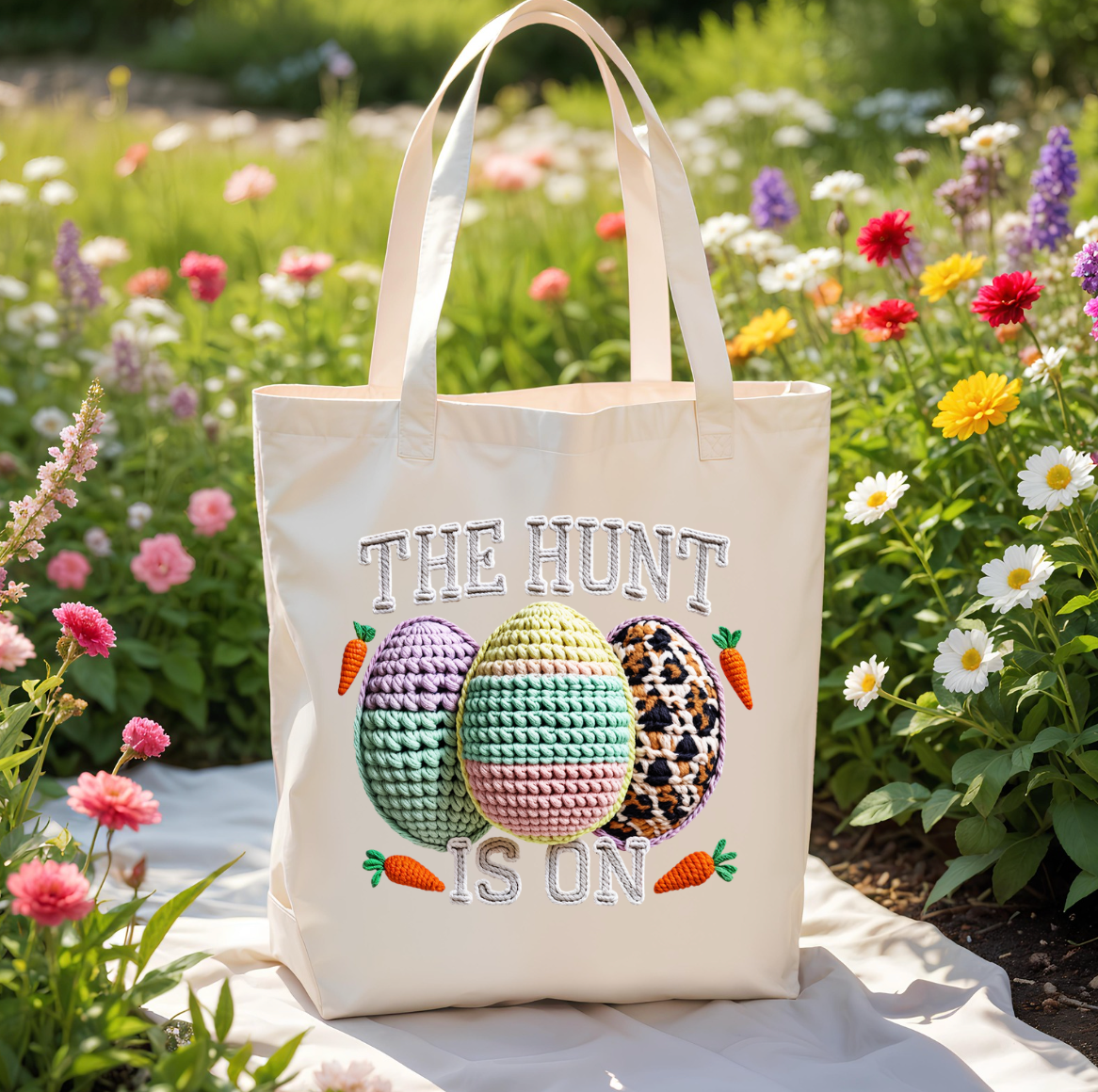 The Hunt Is On Easter Tote Bag
