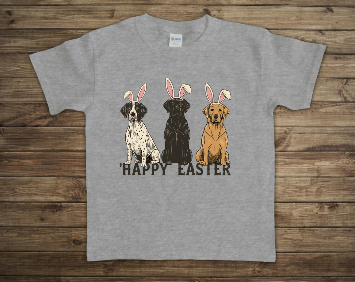 Happy Easter Dog Trio Toddler/Youth Shirt