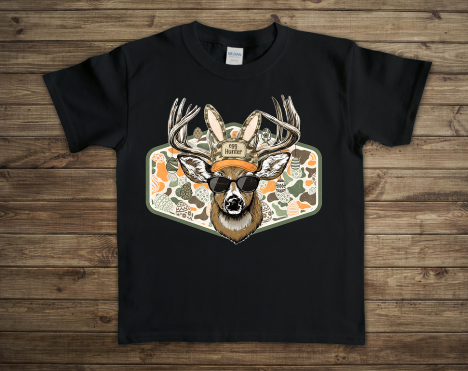 Egg Hunter Deer Easter Toddler/Youth Shirt