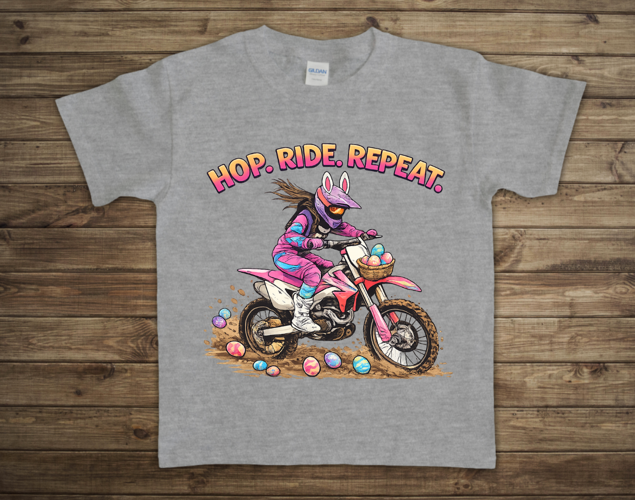Hop Ride Repeat Girl Easter Toddler/Youth Shirt