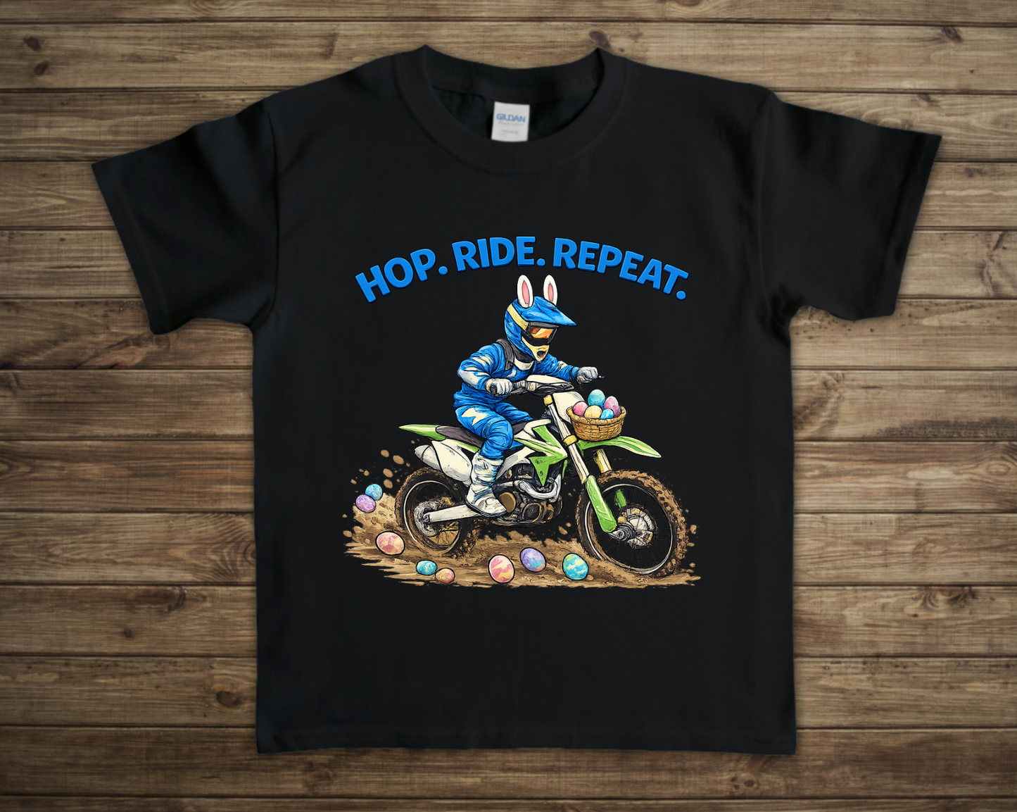 Hop Ride Repeat Boy Easter Toddler/Youth Tee