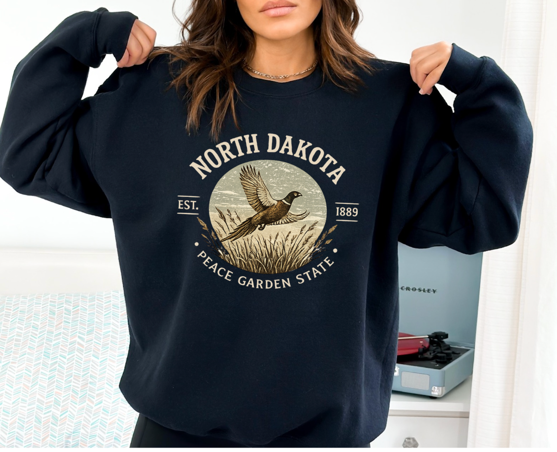 North Dakota Pheasant Crewneck Sweatshirt