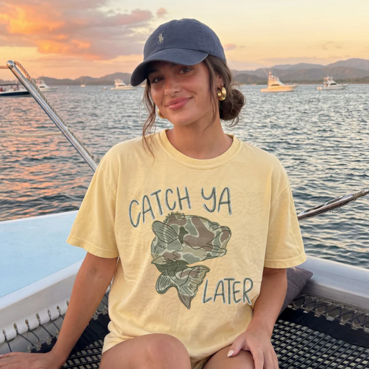 Catch Ya Later Fishing Graphic Tee