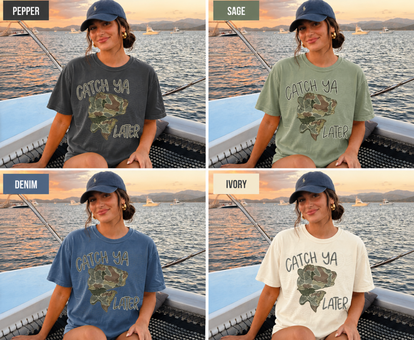 Catch Ya Later Fishing Graphic Tee