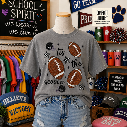 'Tis the Season Football Graphic Tee | Football Season Shirt