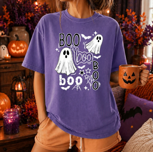 Boo Boo Boo Ghost Halloween Shirt