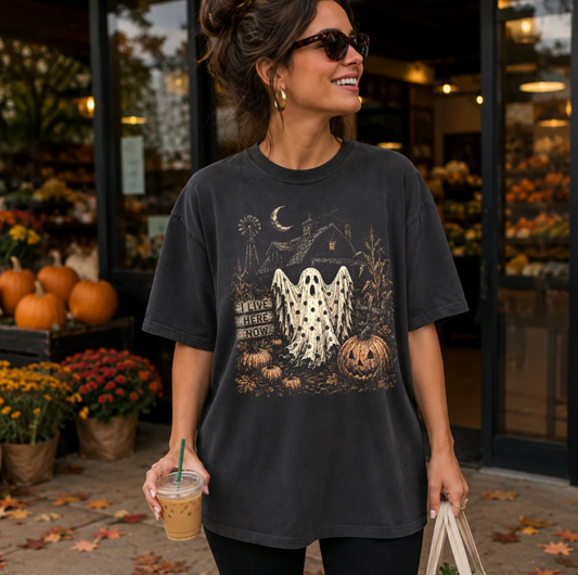 Ghost In Cornfield Graphic Tee