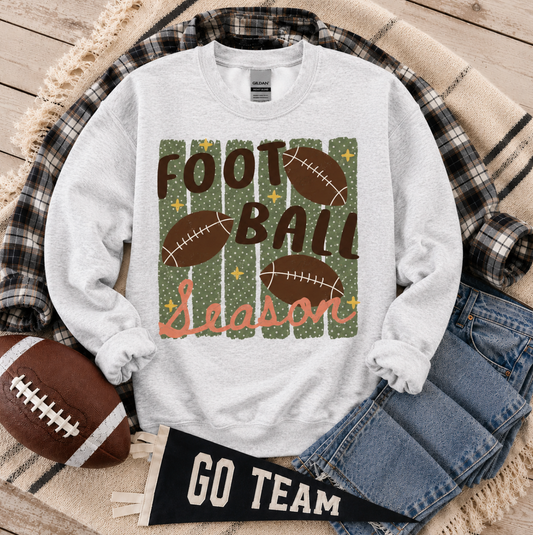 Football Season Graphic Crewneck Sweatshirt