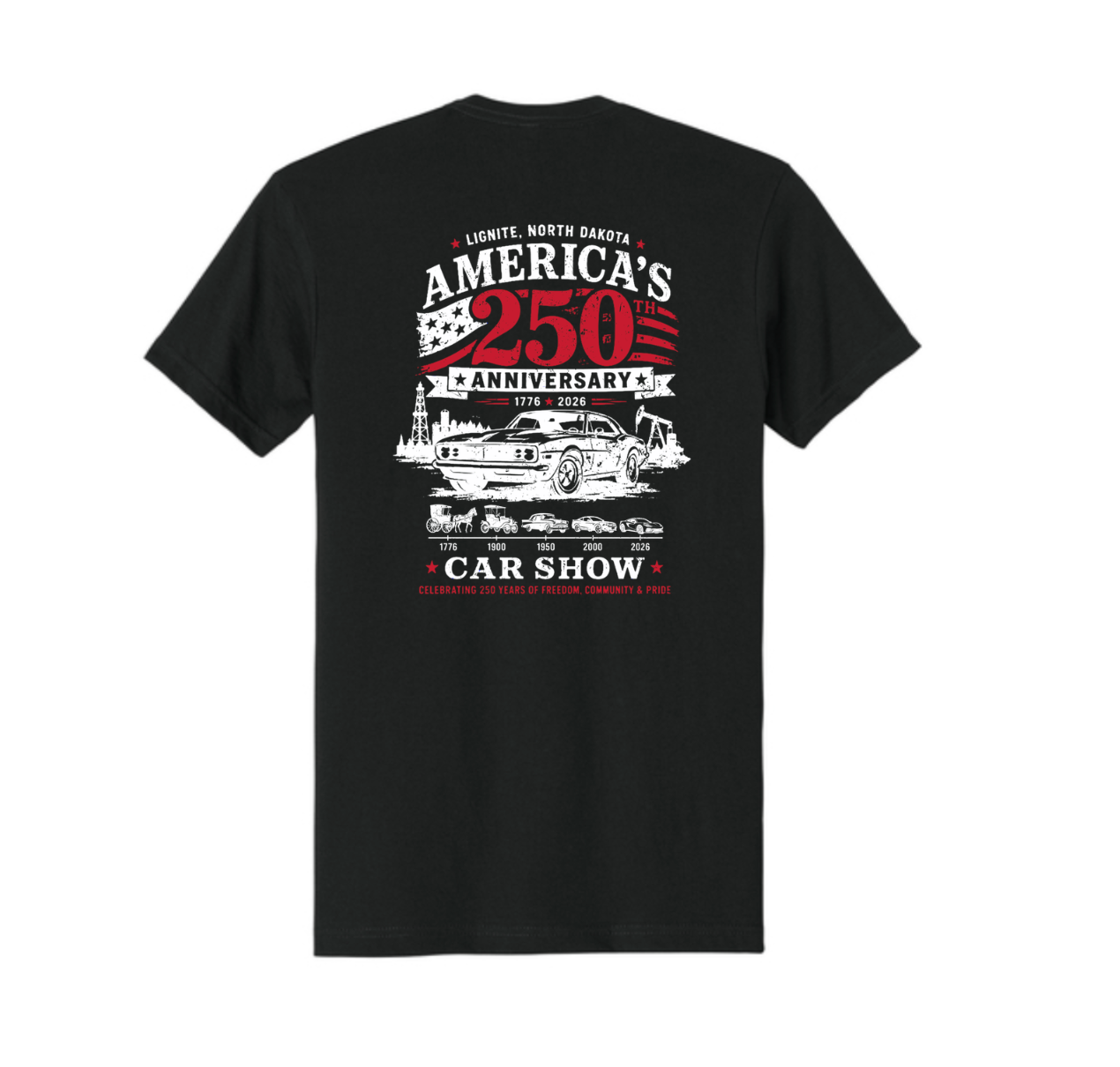 Lignite America 250 Celebration & Car Show | Youth Flag Tee
