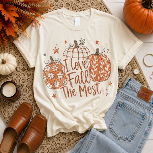 I love Fall Most The Most Graphic Tee