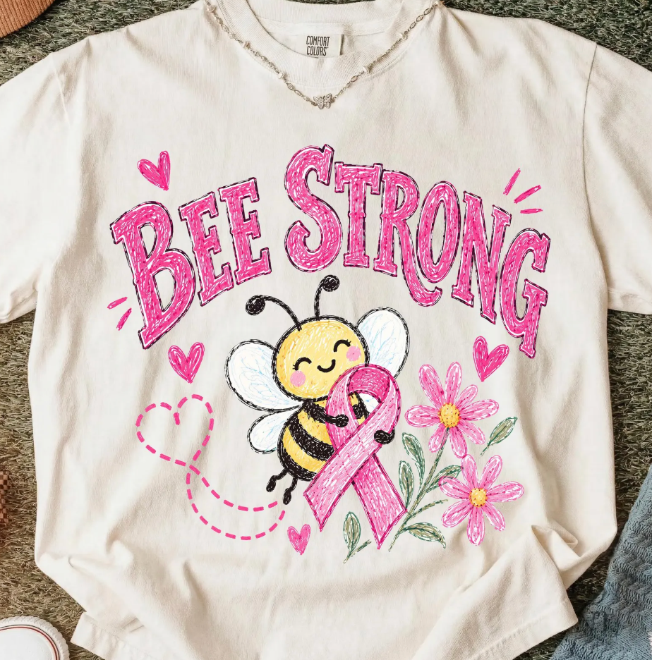 Bee Strong Breast Cancer Awareness Tee