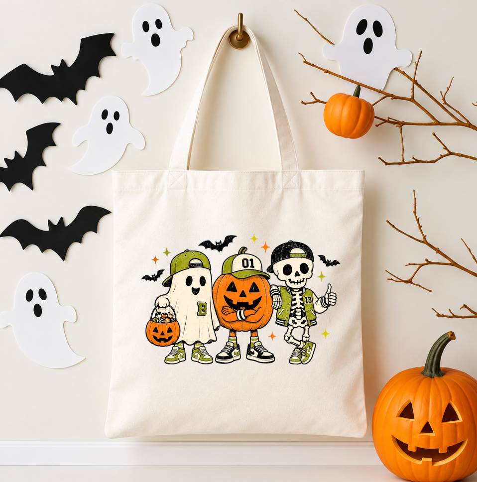 Retro Halloween Crew Trick or Treat Bag