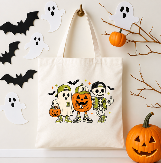 Retro Halloween Crew Trick or Treat Bag