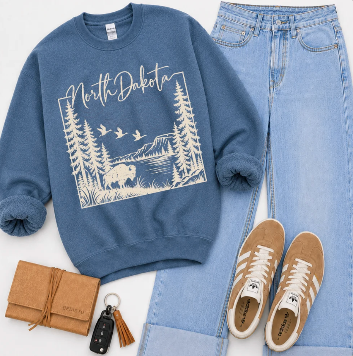 North Dakota Bison Crewneck Sweatshirt