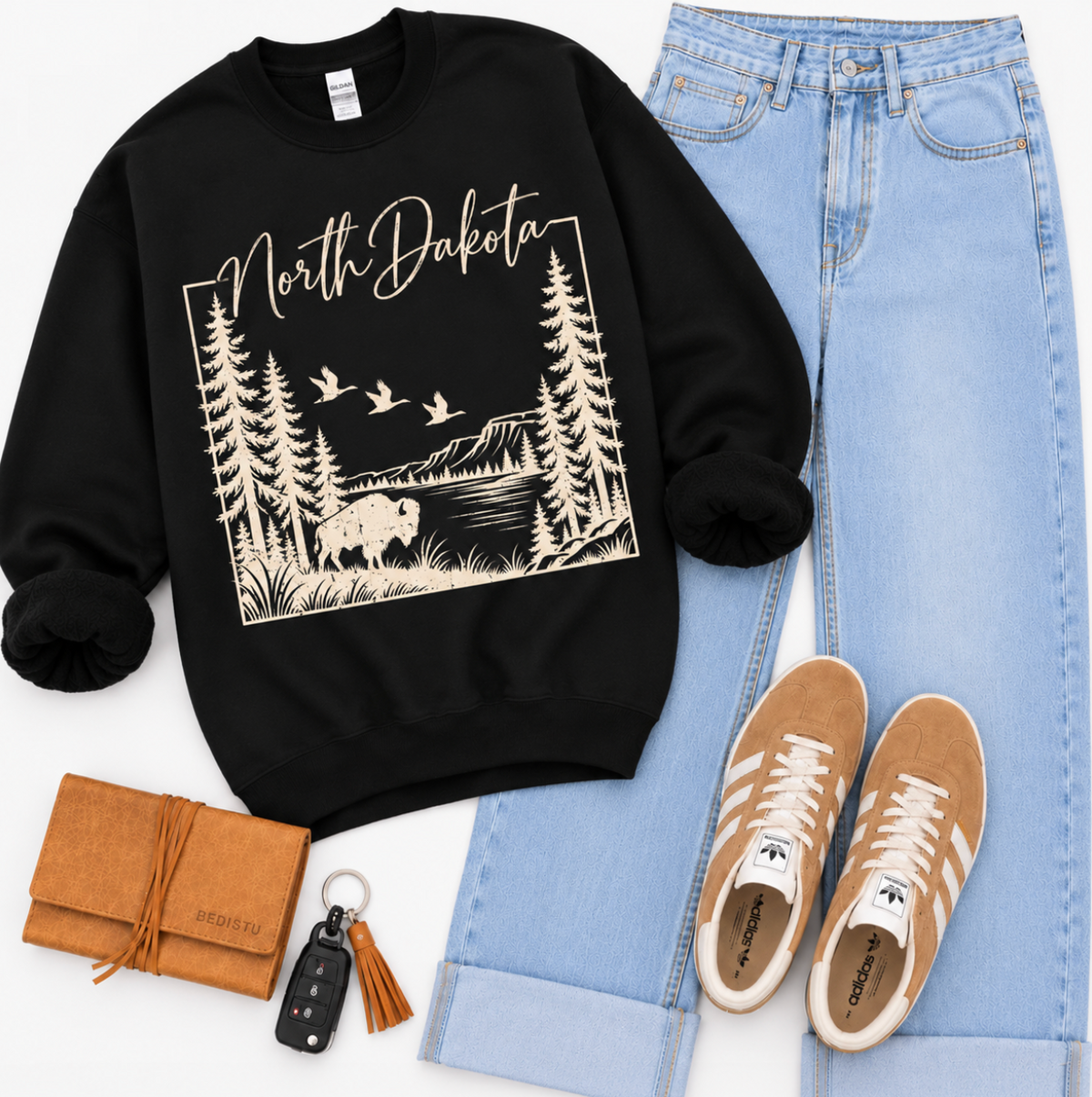 North Dakota Bison Crewneck Sweatshirt