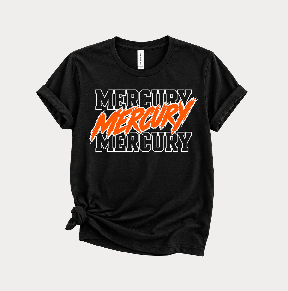 Mercury Basketball Triple Stack Adult T-Shirt