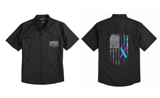 Lignite Area Riders Fun Run Men's Button-Up