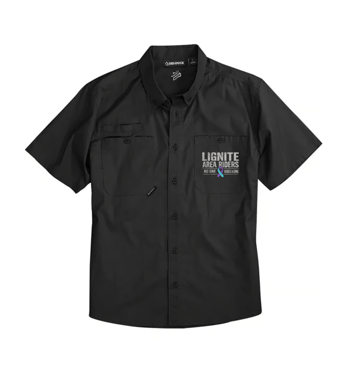 Lignite Area Riders Fun Run Men's Button-Up