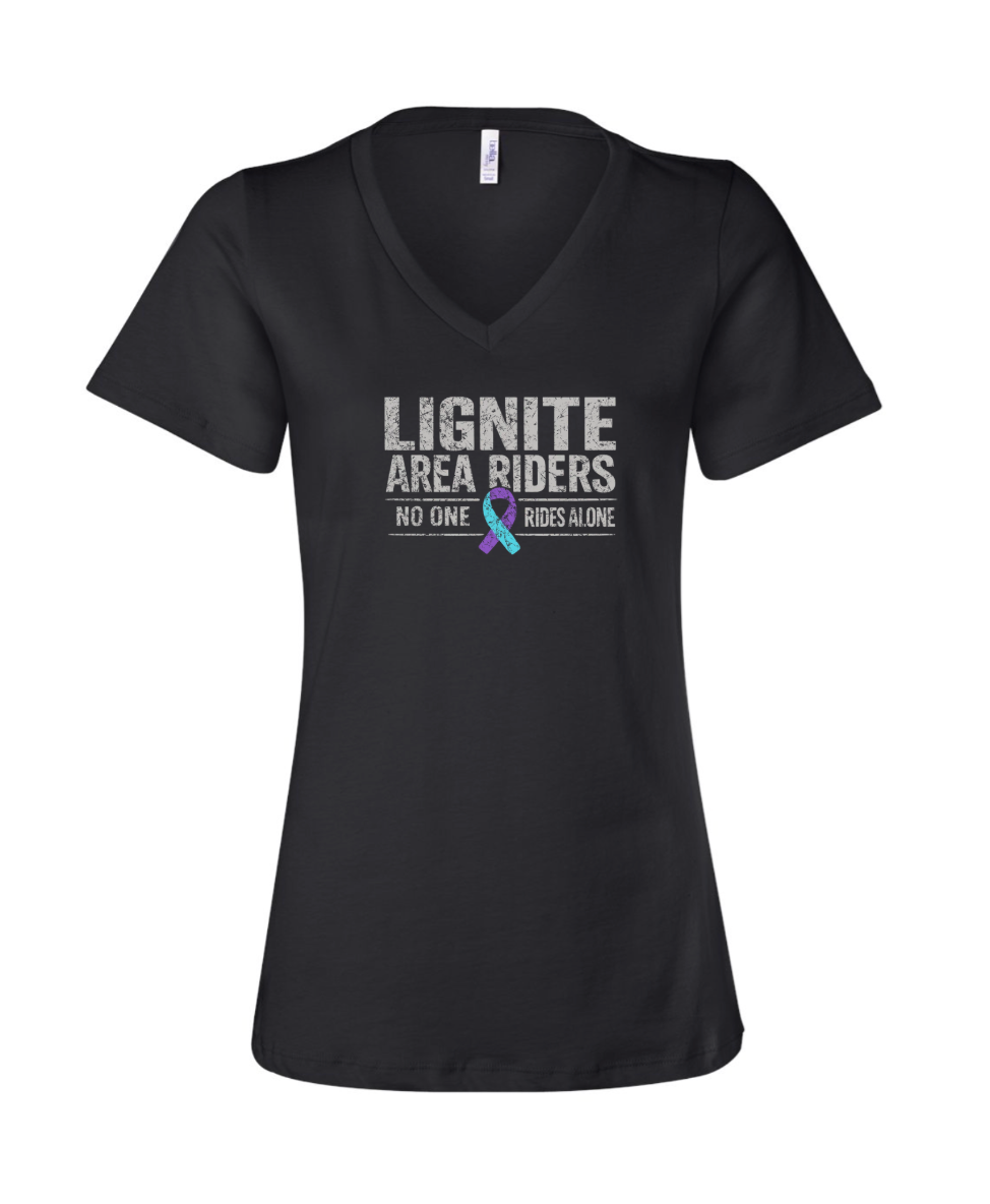 Lignite Area Riders Fun Run Women's V-Neck
