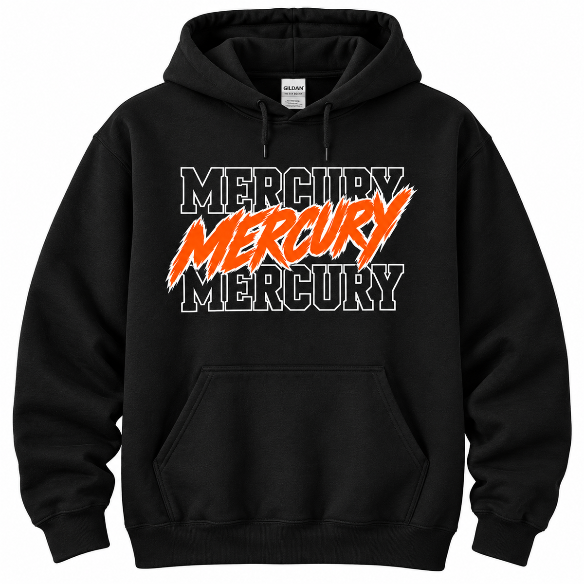 Mercury Basketball Triple Stack Adult Hoodie