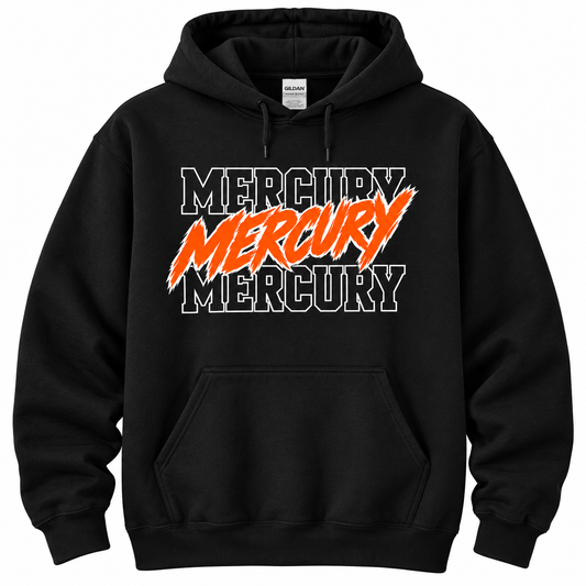 Mercury Basketball Triple Stack Adult Hoodie