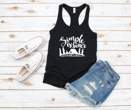 Simple Is Better Graphic Tank