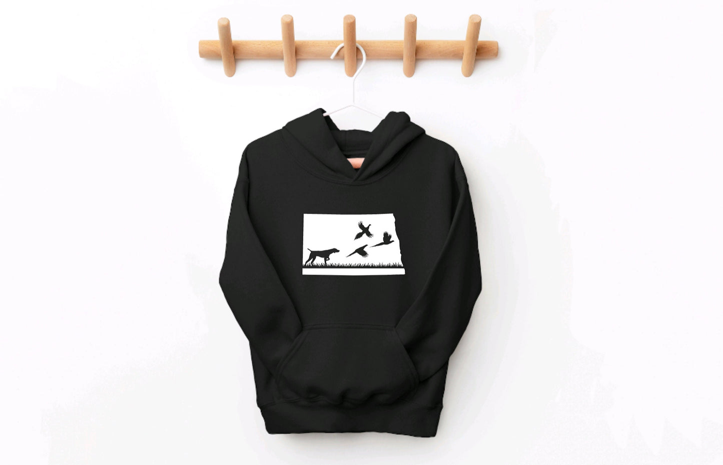 North Dakota Pheasant Hunting Youth Hoodie