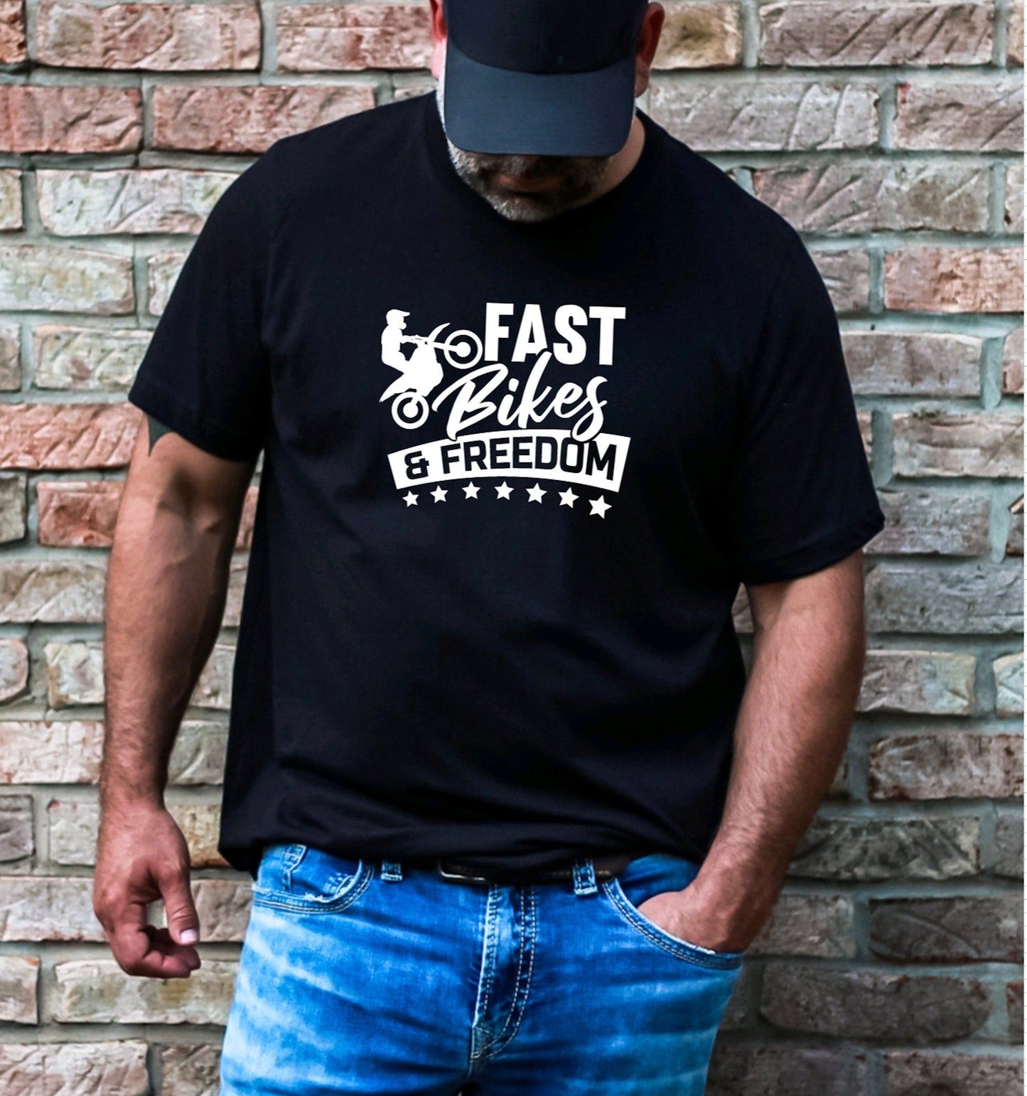 Fast Bikes & Freedom Graphic Tee