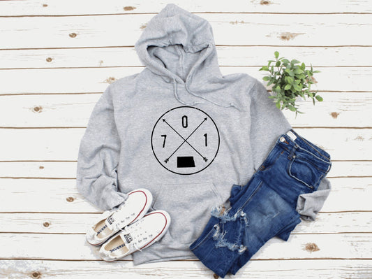 North Dakota Area Code Hoodie