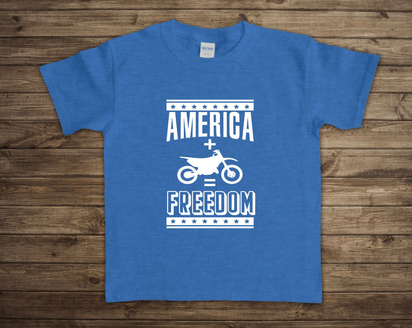 America + Dirt Bikes = Freedom Youth/Toddler Shirt