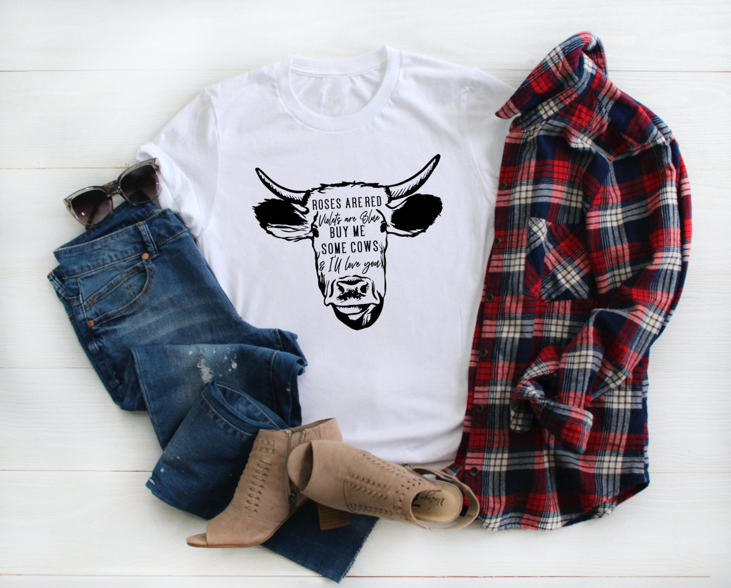 Roses Are Red, Buy Me Some Cows Graphic Tee