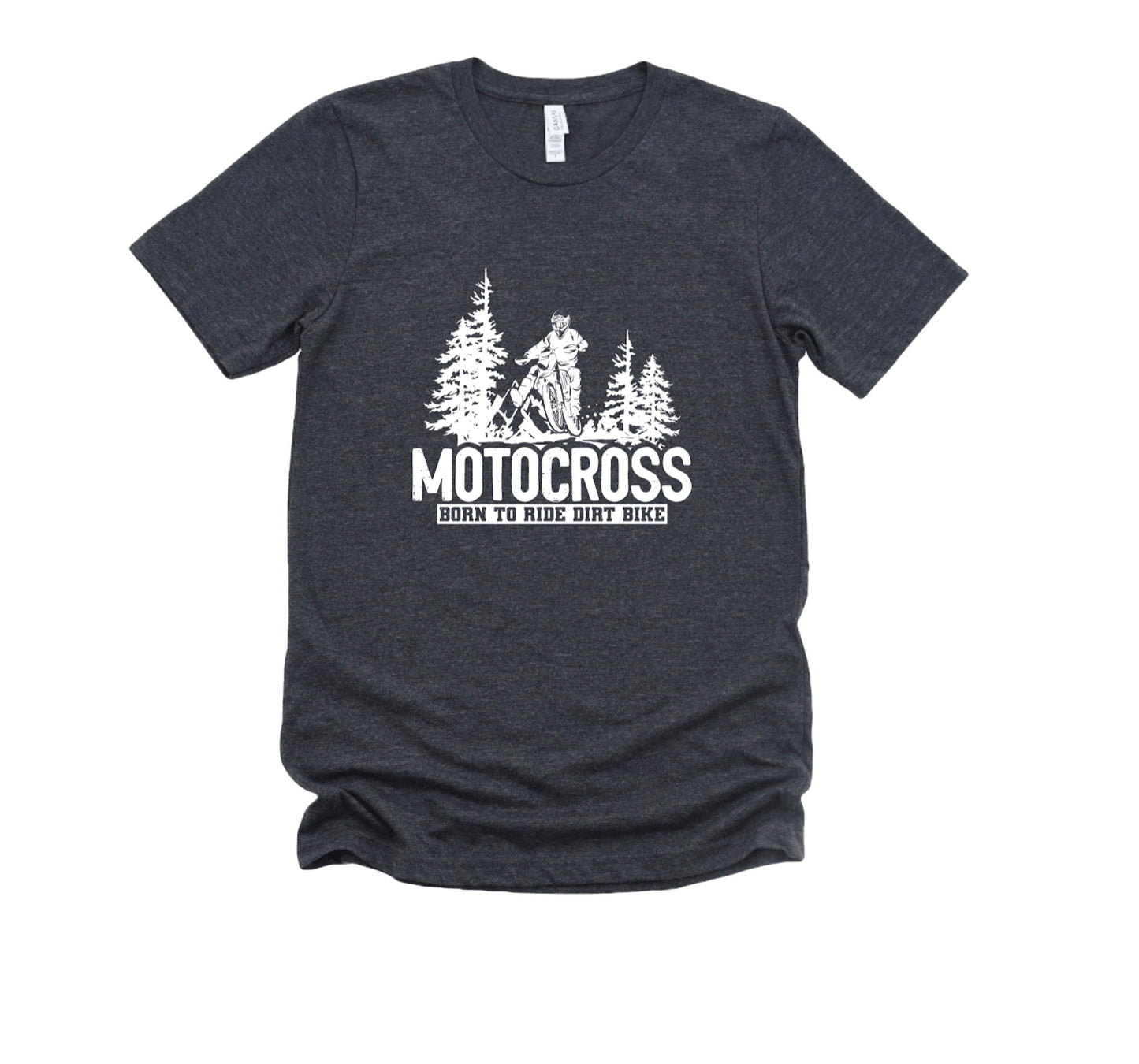 Motocross Born to Ride Dirt Bike Graphic Tee