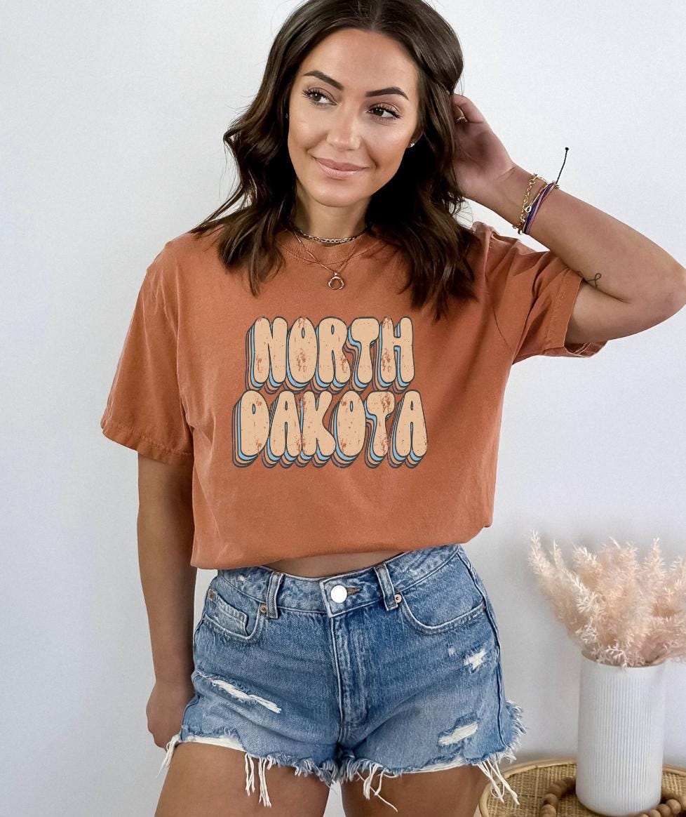Retro North Dakota Graphic Tee