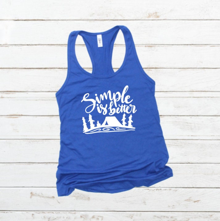 Simple Is Better Graphic Tank